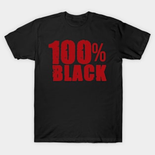 100% Black T-Shirt